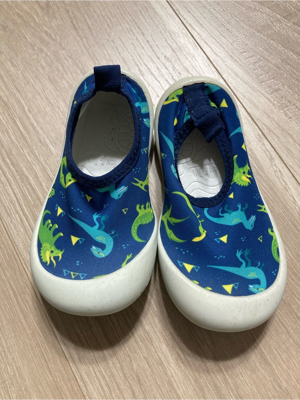 Jan and Jul Blue Dinosaur Water Shoes